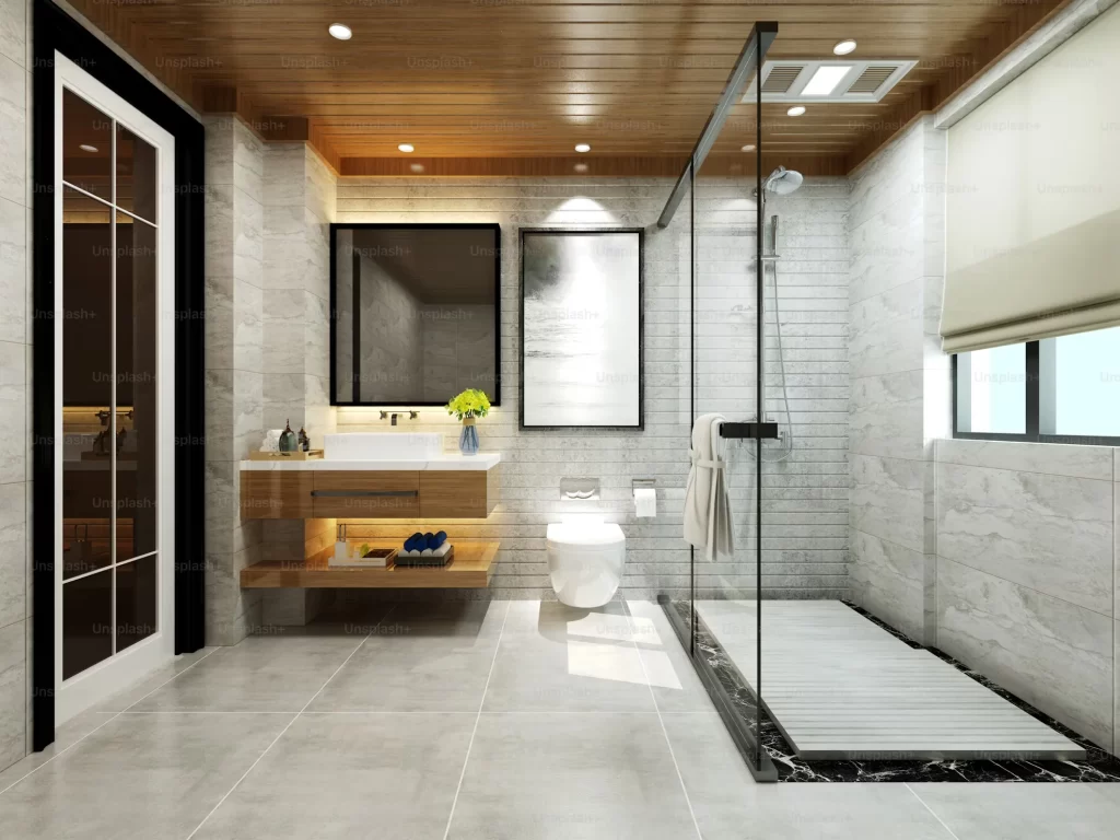 Salle de bain luxueuse d'hotel
